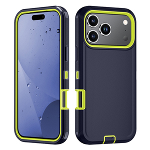Funda Protectora para Teléfono Defender, MOQ <span class=keywords><strong>500</strong></span>, para iPhone 18 Pro, 16 Plus, 14 Pro <span class=keywords><strong>Max</strong></span>, 13 Mini, 12, 11, XS, XR, SE <span class=keywords><strong>2022</strong></span>, Resistente, 3 en 1 - Product Image 5