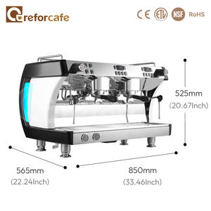 Máquina de café espresso comercial <span class=keywords><strong>Carbo</strong></span> multifuncional 9 Bar 2 <span class=keywords><strong>Grupo</strong></span> Máquina de café espresso comercial profesional - Product Image 6