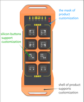 Boutons de commutation de véhicule de travail aérien à télécommande pour grue industrielle sans fil avec combinaison 1NO1NC