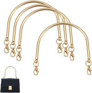 Asas doradas para bolsos de metal de X pulgadas, correas cortas para carteras, asas de aleación para bolsos, correas en forma de U para bolsos, correas para carteras - Product Image 1