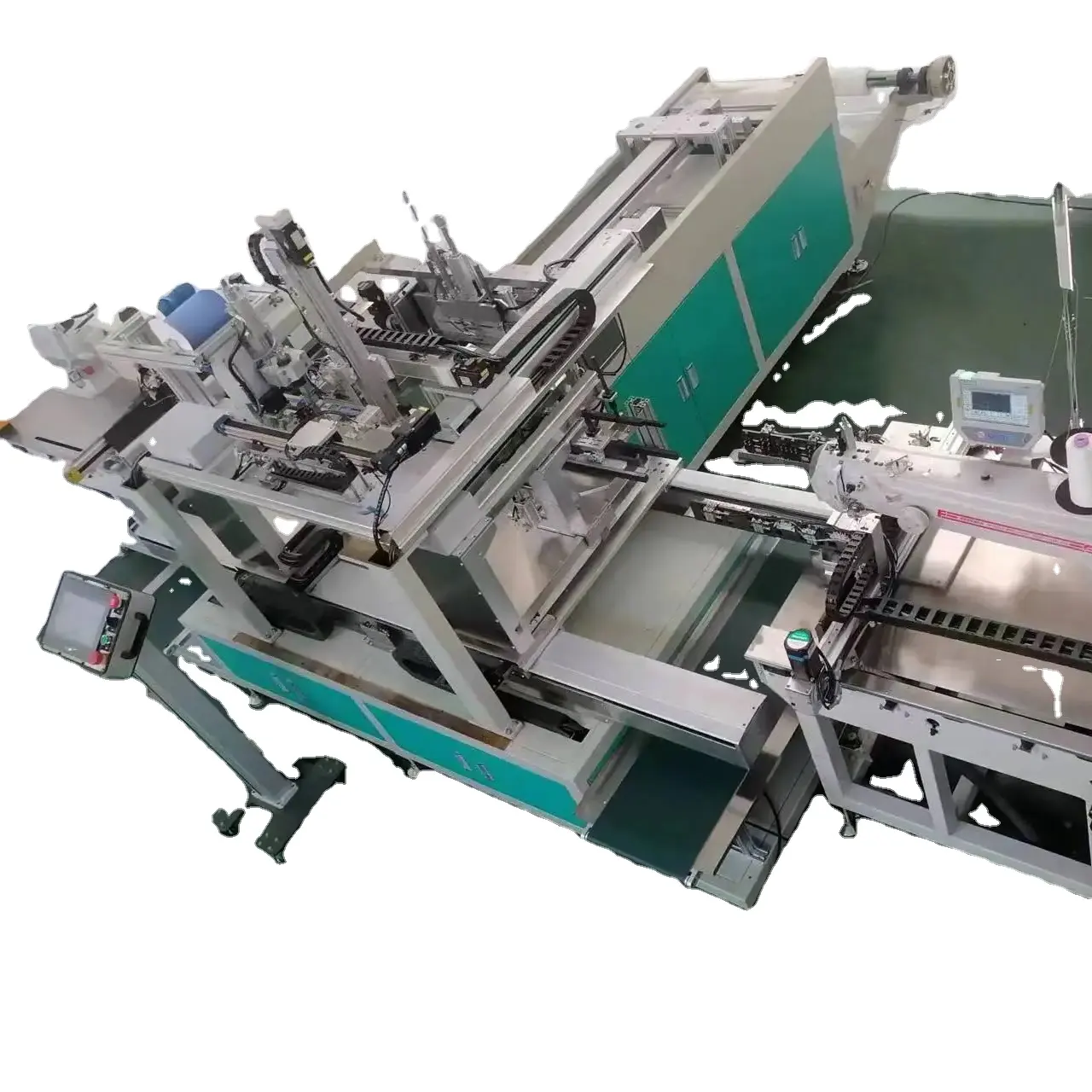 FG-5856 Automatic Abdominal Pads Folding and Sewing Machine Disposable medical gauze swab folding machine