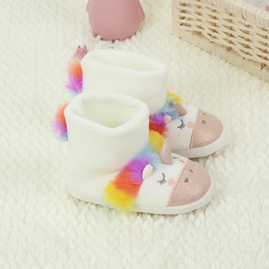 Chaussons de combat pour femmes en fourrure pelucheuse colorée, écologiques, pour l'automne et l'hiver, pour la maison, le bureau et l'extérieur - Product Image 1