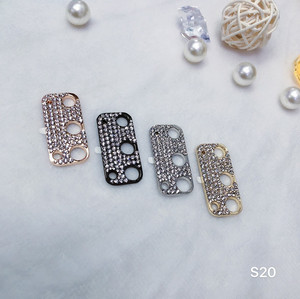 Bling Rhinestone trở lại điện thoại ống kính Bìa Shiny di động ống kính máy ảnh bảo vệ cho <span class=keywords><strong>iPhone</strong></span> 13 12 11 Pro Max 14 - Product Image 5
