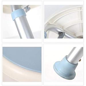 360 Degree <b>Rotating</b> Aluminum Alloy Shower <b>Chair</b> Tool-Free Adjustable Anti-Slip Rubber Tips Modern Design - Product Image 6