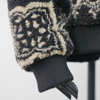 Veste polaire Sherpa personnalisée pour homme, imprimée, chaude, à capuche, en peluche, entièrement zippée, style Teddy, pour l'extérieur, décontractée, OEM