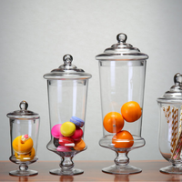 Aeofa – boîte de rangement européenne transparente pour bonbons, accessoires d'affichage créatif, pot en verre pour dessert aux bonbons