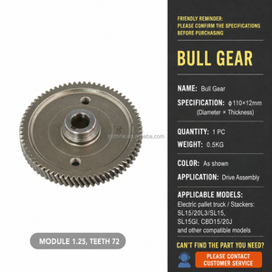 Moteur électrique CC 48V 0,8KW pour véhicule, roue motrice certifiée CE, système d'entraînement robuste pour charge lourde 1500-2000KG, vente en gros - Product Image 6