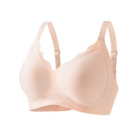 Soutien-gorge sans armatures en coton/nylon respirant, effet gelée, grande taille, sans couture, à couvrance totale, personnalisable, pour toutes les saisons, idéal pour l'export.