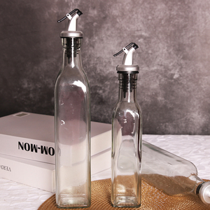 Dispensador de aceite de oliva y vinagre de vidrio hecho a máquina de 150 Ml /250 Ml /500 Ml, botella, contenedor de aceite, suministro a granel de fábrica china - Product Image 5