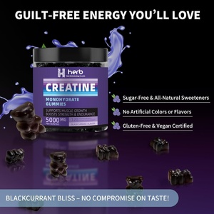 Creatina Monohidrato en Gomitas de Marca Privada OEM, Suplemento Energético para Uso Post-Entrenamiento, Botella de 120 Gomitas para Adultos - Product Image 5