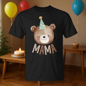 T-shirt familial assorti pour le 1er anniversaire de maman, thème ours, pour fête - Product Image 3