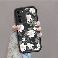 Casing Handphone TPU Anti Benturan Motif Daun Bunga Original Model Tangga Lensa untuk Samsung A52 A53 A54 A55 A56 A71 F23 M23