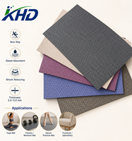 2,0-5,0mm Rutschfestes Abriebbeständiges Schweißabsorbierendes Stoßdämpfendes PU-Leder für Yoga-Matte Fitness-Matte
