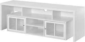 Convenience Concepts pour meuble TV réglable en bois blanc de style Mid-Century Modern pour salon - Product Image 2