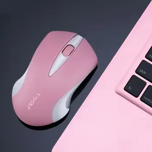 1600dpi Pink Computer Wireless Mouse Cordless Girl Cute Mouse Optical Mouse Fashion Mice for Laptop