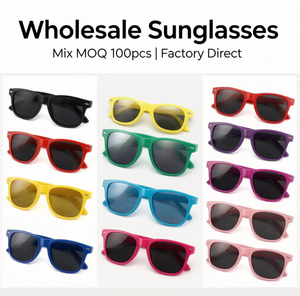 Gafas de Sol de Plástico al por Mayor, Colores Variados, para Adultos, Recuerdos Promocionales para Fiestas, Portátiles para Todas las Estaciones - Product Image 1