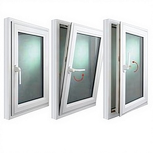 Ventana Abatible y Giratoria de Aluminio a <span class=keywords><strong>Precio</strong></span> de Fábrica, Doble Acristalamiento, Insonorizada, Ahorro de Energía, con Rotura de Puente Térmico - Product Image 1