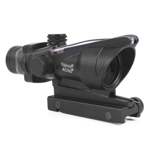 Mira de Caça Vermelha/Verde com Lente Objetiva de 32mm, Ampliação de 4x, Visor de Ponto Vermelho, À Prova d'Água, Uso Tático ao Ar Livre - Product Image 2