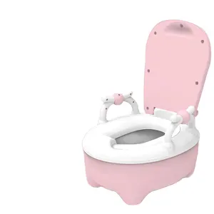 Nova cama dobrável do bebê, assento de banheiro de treinamento e treinamento de vaso sanitário simulado das crianças