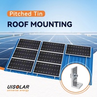 UISOLAR Vente en gros Supports de montage solaire à pied en L-Système de montage pour abri d'auto sur le toit Composants réglables anodisés
