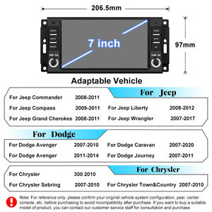 Diboev 7-inch jeep-cụ thể 1080P PND điều khiển trung tâm xe màn hình không dây Carplay màn hình cảm ứng Apple Android xe cho DVD Player - Product Image 3