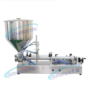 semi automatic aseptic cream/jam/jelly/dates syrup/chilli/bean/BBQ/ketchup/seafood/caviar fish sauce bottle filling machine