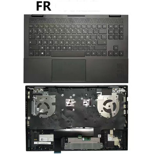Carcasa Superior con Reposamanos y Teclado Retroiluminado con Distribución US/<span class=keywords><strong>RU</strong></span>/FR/SP/LA/IT/HB para HP Omen 15-EN EK TPN-Q238 Q236 Q208 Negro - Product Image 5