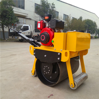 300kg 4Kw 15KN Mini compacteur d'asphalte à tambour unique petit compacteur de rouleau de route vibrant pour la construction à l'aide