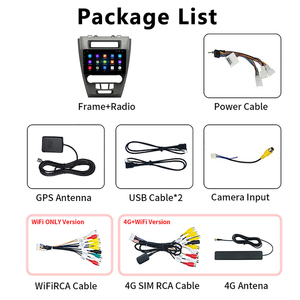 10 inch màn hình cảm ứng cho Bluetooth Carplay 2 DIN Android đa phương tiện Radio Player Stereo cho Ford Mondeo Fusion 2009 2010 ~ 2012 - Product Image 2