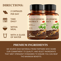 Capsules de ginseng enrichies en fibres - Mélange de fibres solubles pour la santé intestinale et la vitalité, complément en vrac