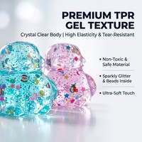 Jouet Squishy Arbre de Noël, Balle Anti-Stress, Jouet Sensoriel Doux et Vibrant pour Enfants, Cadeau de Fête