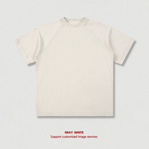 เสื้อยืดผู้ชายสไตล์วินเทจฟอกสี ยี่ห้อ Manufacturer คุณภาพสูง พิมพ์ลายโลโก้แบบ DTG ผ้าฝ้าย 100% ทรงไหล่ตก - Product Image 2