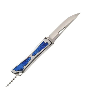 Mini cuchillo plegable multifuncional de alta dureza para exteriores, para frutas, defensa personal, portátil, con llavero. - Product Image 6