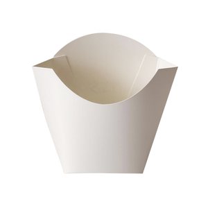 Caja de patatas fritas de un solo uso con empaque integrado sin pliegues para pollo frito, nuggets de pollo y palomitas de maíz, ideal para entrega a domicilio. - Product Image 1