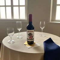 Personalisierte Luxus-Etiketten mit Strukturdruck, Spot-UV-Veredelung, Kupfer-Goldfolie und 3D-Prägung für Rotwein-Glasflaschen