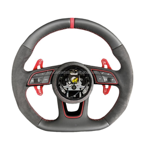 Volant de direction en cuir noir au <span class=keywords><strong>prix</strong></span> d'usine pour <span class=keywords><strong>Audi</strong></span> A4 A5 A6 <span class=keywords><strong>R4</strong></span> R5 RS5 RS6, volant de direction personnalisé - Product Image 3