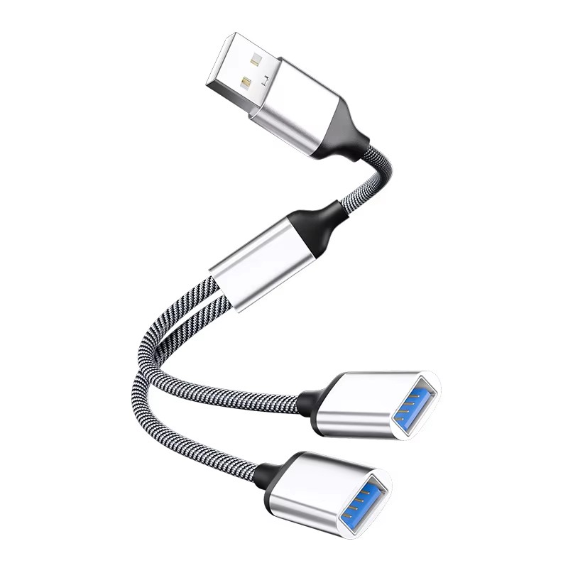 พอร์ต USB เป็นพอร์ต USB คู่ (สีเงิน)