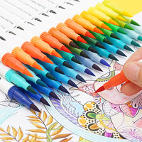 Ensemble de marqueurs d'art à double pointe à base d'alcool, personnalisables pour l'école, en plastique, pour la peinture à l'aquarelle, couleurs personnalisées pour la promotion, cadeau pour adultes et enfants