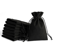 Benutzer definiertes Logo Hochwertige Luxus-Mikrofaser-Samts chmuck beutel Flanell zum Verpacken von Halsketten schmuck