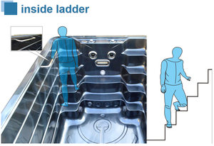 Piscine Spa Extérieure à <span class=keywords><strong>Pompe</strong></span> à <span class=keywords><strong>Chaleur</strong></span> avec Filtre et Éclairage LED pour Piscines, Bains à Remous et Baignoires Glacées - Accessoire Spa <span class=keywords><strong>Whirlpool</strong></span> - Product Image 3
