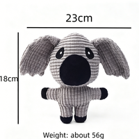 Jouet pour chien en peluche résistant aux morsures avec couineur, écologique, pour chiens en période de dentition, nouveau, vente en gros, en stock