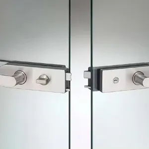 moderne rahmenlose glastür mit drehbild und hydraulischer polierfunktion für das badezimmer 90 180 grad glastürscharniere