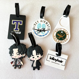 2024 Thời Trang Tùy Chỉnh PVC Hành Lý <span class=keywords><strong>Tag</strong></span> Du Lịch Hành Lý Phụ Kiện Với Tên Và Tin Nhắn Hành Lý <span class=keywords><strong>Tag</strong></span> - Product Image 1