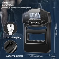 Dinamómetro de Mano Automático, Ejercitador de Dedos, con Batería, Material ABS, Fortalecedor de Mano Digital de Precisión