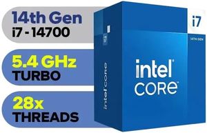 โปรเซสเซอร์เดสก์ท็อป Core I7-14700 20 คอร์ (8 P-คอร์ + 12 E-คอร์) สูงสุด 5.4 GHz LGA 1700 สำหรับเล่นเกม ทำงานที่บ้าน สำนักงาน แพ็คขายส่ง - Product Image 4