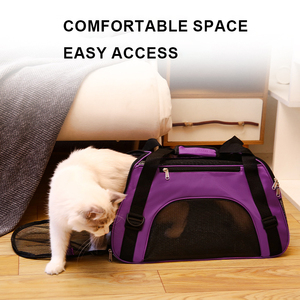 Faltbare Handtasche Personal isiertes Hunde zubehör Tragbares Hunde bett Outdoor Travel <span class=keywords><strong>Dog</strong></span> Carrier Bag - Product Image 4