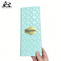 Porte-menu en cuir véritable élégant pour restaurant haut de gamme, bar, café, avec logo personnalisé, insertion d'angle