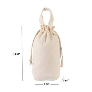 Personalized Design Canvas <b>Drawstring</b> Cosmetic <b>Bag</b> with Handle - Product Image 3