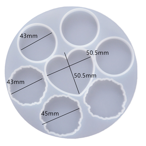 Molde de silicona de 7 cavidades con logotipo personalizado para asas irregulares de teléfonos móviles, 10 unidades, molde de resina epoxi para herramientas de repostería de teléfonos móviles - Product Image 4