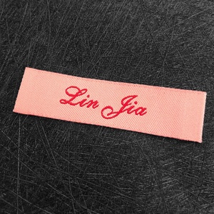 Etiqueta de cuello personalizada de poliéster y algodón para coser en ropa, bolsos, etiquetas principales lavables para prendas, etiqueta tejida. - Product Image 3